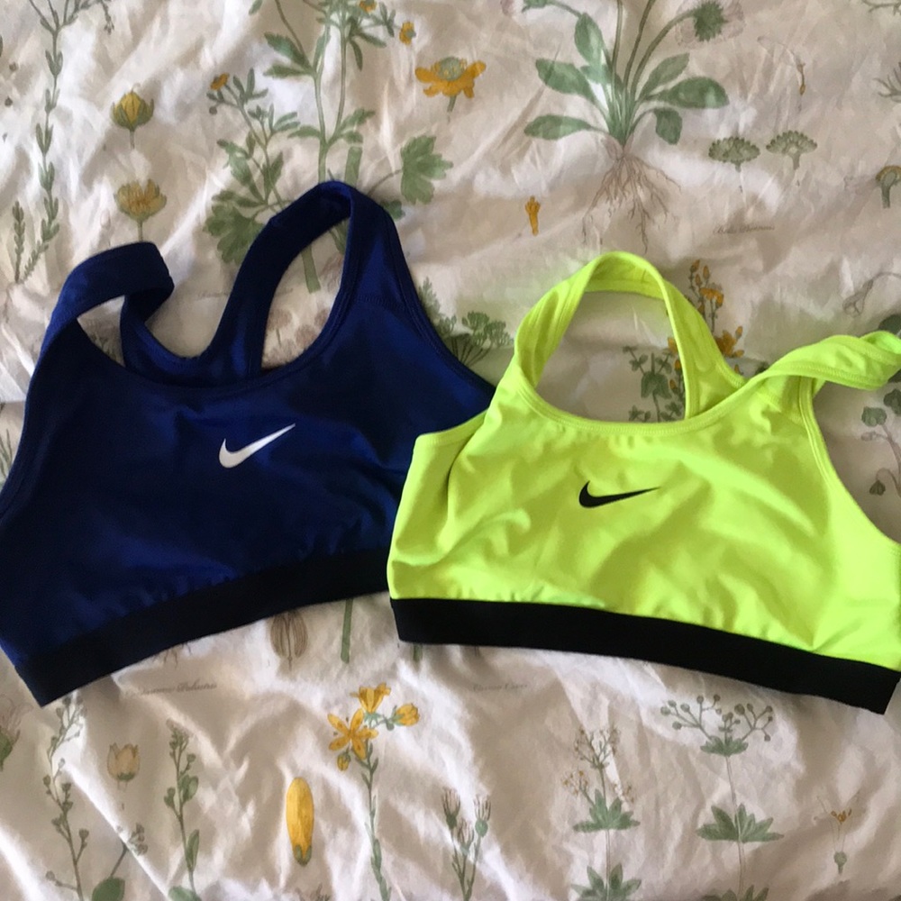 Two Nike Dri-Fit Sports Bras